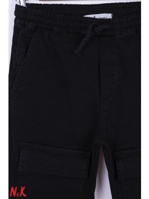 Nk Kids 65319 Erkek Çocuk Siyah Kargo Pantolon