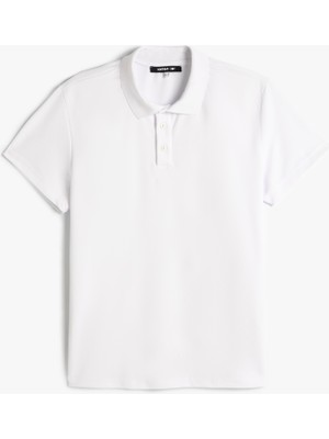 Koton Spor Tişört Polo Yaka Basic Kısa Kollu Düğmeli