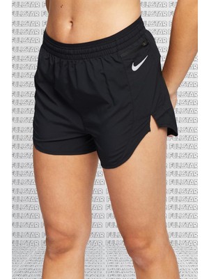 Nike Tempo Luxe 3 Inch Running Shorts Black Fermuarlı Cepli Kısa Koşu Şortu Siyah