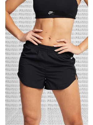 Nike Tempo Luxe 3 Inch Running Shorts Black Fermuarlı Cepli Kısa Koşu Şortu Siyah