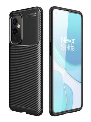 Techno Guru One Plus 9 Gofret Desenli Ultra Koruma Sağlayan Negro Silikon Kılıf