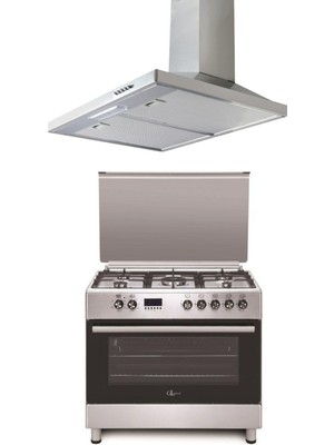 Gl General Rustik Inox Ser (Glf 9050X Desire Kuzine-Gld 041X Lıne Davlumbaz)