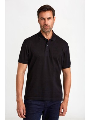 Bisse Erkek V Yaka T-Shirt Sıyah TSNOS24Y24102_D99