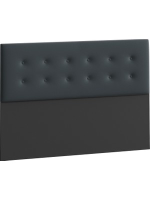 Mobpazar Yatak Başlığı, Belgrad Başlık Antrasit, 140 cm