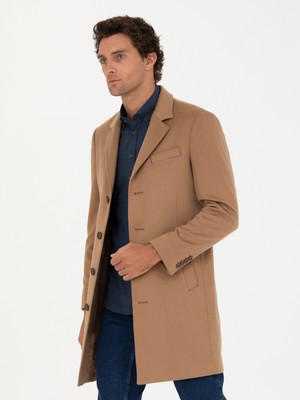 Cacharel Erkek Camel Kaşmir Palto 50270706-VR015