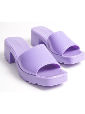 Mubiano Summer Kadın Jelly Topuklu Lila TERLIK-MSTB700-L