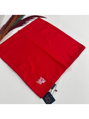 Levidor Lêvi D'or Levi'dor Trend Düz Renk Eşarp Kırmızı LVB03