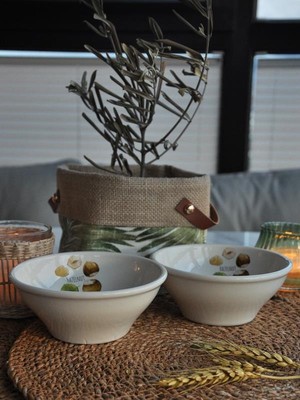 M'art Home Hisar Hazelnut Porselen 2 Li Kase 14 cm