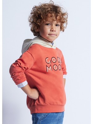 Mayoral Erkek Çocuk Işlemeli Kapüşonlu Sweatshirt 3482