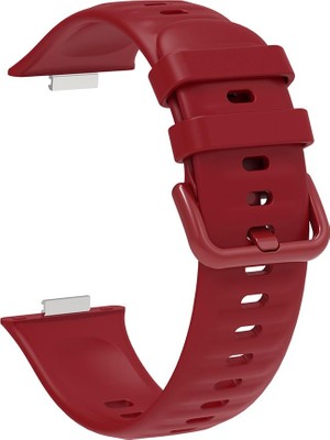 AktarMobile Huawei Watch Fit 3 Uyumlu Silikon Kordon Spor Kayış Soft Jel Band Özel Pim Tasarımı