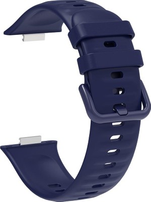 AktarMobile Huawei Watch Fit 3 Uyumlu Silikon Kordon Spor Kayış Soft Jel Band Özel Pim Tasarımı