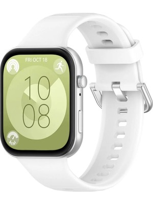 Tagomoon Huawei Watch Fit 3 / Fit 4 / Fit 4 PRO ile Uyumlu Kordon Jel Silikon Tokalı Kayış