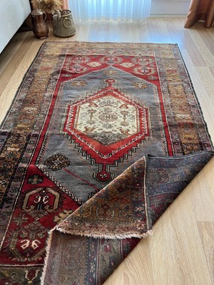 DesignEv 117X208 cm El Dokuma Dekoratif Türk Kilim Oturma Odası Için Yün Kilim