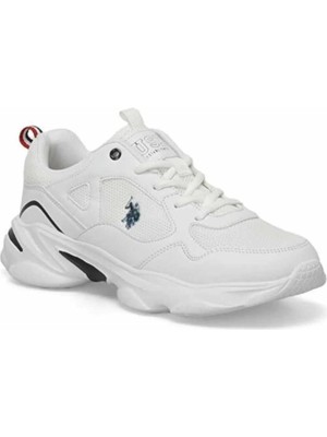 U.S. Polo Assn. Kadın Bob Spor Ayakkabı Beyaz Düz Tabanlı Günlük Kullanım İçin Rahat 101503744BEYAZ