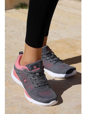 Lumberjack Kadın Spor Ayakkabı Wolky B-7 101499592-1K Düz Taban Kömür-Beyaz Renk