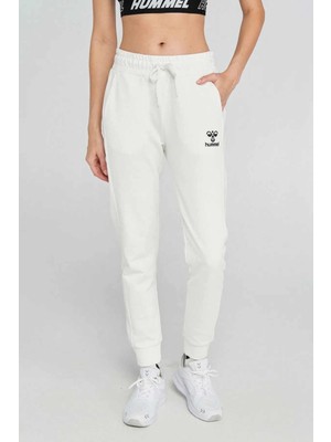 Hummel Nesa Regular Pants Kadın Eşofman Alt 932097-9003BEYAZ Spor Tarz Yüksek Konfor