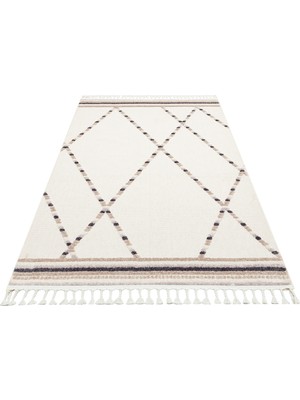 Eko Halı Terazzo White Beige Makine Halısı - Bej - 160X230 cm