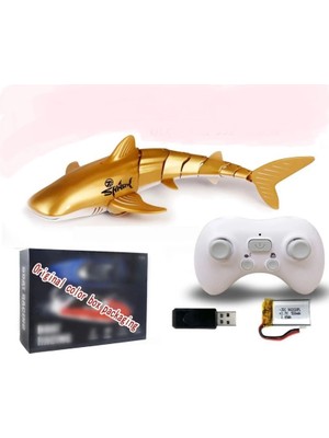Ceymstech USB Şarj Edilebilir Kumandalı Çift Motorlu Suda Yüzebilen Mini Köpek Balığı Oyuncak