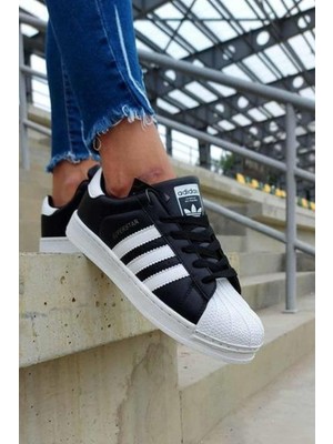 adidas Super Star W-1 Originals Kadın Sneaker Ayakkabı FV3286SIYAH-BYZ