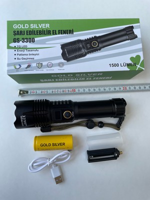 Gold Silver GS-3300 En Yeni Model El Feneri