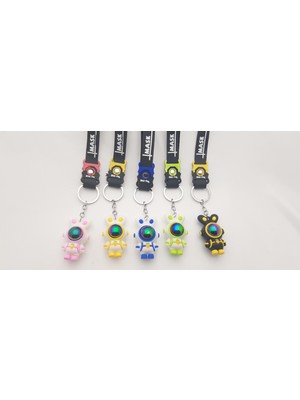 Be Beauty 5 Adet Silikon Astronot Anahtarlık