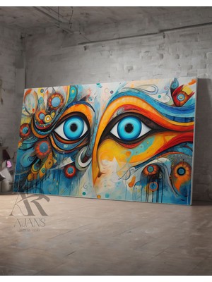 Ar Ajans Kanvas Tablo Renki Gözler Dekoratif Tasarım Kanvas Tablo