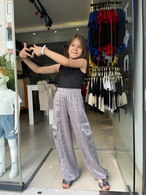 Dmb Kids Kız Çocuk Simli Pantolon