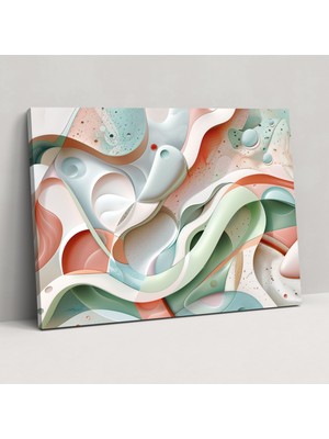 Painted Anarchy Kaprisli Soyut Sanat Duvar Sanatı - Soyut Sanat, Kanvas, Duvar Sanatı, Soyut Sanat, 50X30