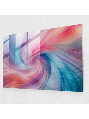 Painted Anarchy Soyut Sanat Cam Sanatı - Soyut Sanat, Cam Sanatı, Ev Dekorasyonu, Soyut Sanat, 45X30