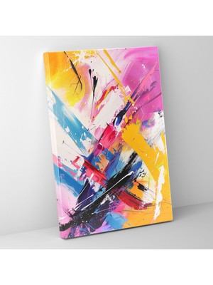 Painted Anarchy Canlı Aksiyon Tablo Duvar Sanatı - Aksiyon Tablo, Duvar Sanatı, Duvar Dekorasyonu, Ev Dekorasyonu, 50 x 70 cm