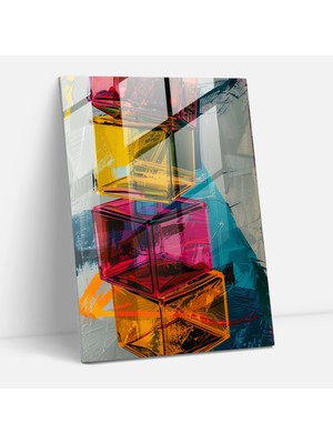 Painted Anarchy Andy Warhol Cam Sanatı - Brillo Kutuları - Andy Warhol, Cam Sanatı, Andy Warhol, Cam Baskı, 50 x 70 cm