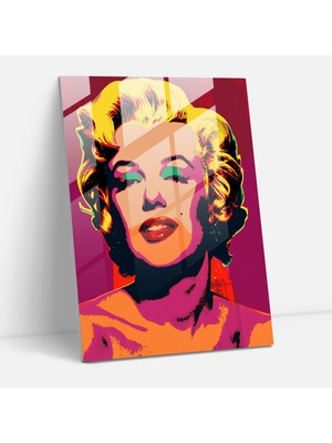 Painted Anarchy Andy Warhol Cam Baskı Marilyn Monroe Modern Duvar Tablosu - Andy Warhol, Andy Warhol, Modern Sanat, Cam Baskı, 30X45