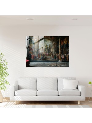 Painted Anarchy Barok Tarzı Resim Cam Baskı - Barok, Cam Baskı, Ev Dekorasyonu, Modern Sanat, 70 x 50 cm