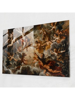 Painted Anarchy Barok Stil Resim Cam Sanatı - Barok, Barok Stil Resim, Dinamik Kompozisyon, Modern Sanat, 45X30