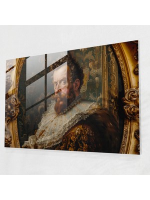 Painted Anarchy Barok Tarzı Resim Ev Dekorasyonu - Barok, Modern Sanat, Cam Sanatı, Cam Baskı, 45X30