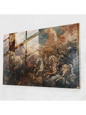 Painted Anarchy Barok Tarzı Resim Ev Dekorasyonu - Barok, Duvar Dekorasyonu, Modern Sanat, Cam Sanatı, 70 x 50 cm