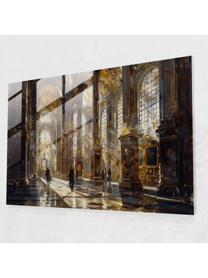 Painted Anarchy Barok Tarzı Resim Cam Baskı - Barok, Cam Baskı, Duvar Süslemesi, Ihtişam, 70 x 50 cm