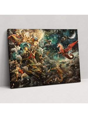 Painted Anarchy Barok Tarzı Resim Duvar Dekorasyonu - Barok, Kanvas Tablo, Ev Dekorasyonu, Barok Tarzı Resim, 50X30