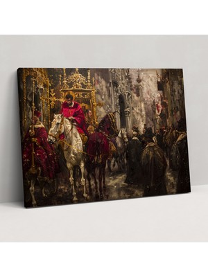 Painted Anarchy Barok Tarzı Resim Dini Alayı Kanvas Tablo - Barok, Barok Tarzı Resim, Ev Dekorasyonu, Kanvas Tablo, 50X30