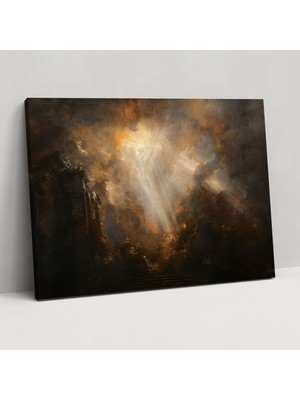 Painted Anarchy Dramatik Dini Barok Kanvas Tablo - Barok, Ev Dekorasyonu, Duvar Dekorasyonu, 70 x 50 cm