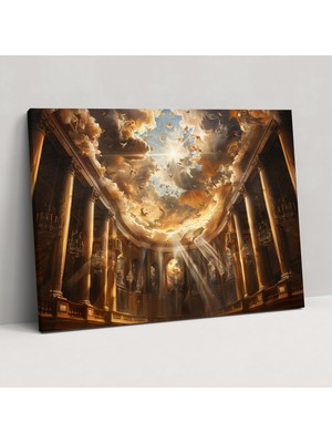 Painted Anarchy Cennet Korosu Kanvas Tablo - Barok, Kanvas Tablo, Barok Tarzı Tablo, Duvar Dekorasyonu, 70 x 50 cm