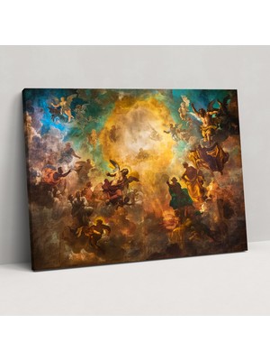 Painted Anarchy Sembolik Alegori Duvar Sanatı - Barok, Barok Tarzı Tablo, Kanvas Tablo, Duvar Sanatı, 50X30