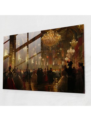 Painted Anarchy Barok Tarzı Resim Cam Baskı - Barok, Duvar Süslemesi, Barok Tarzı Resim, Ev Dekorasyonu, 45X30