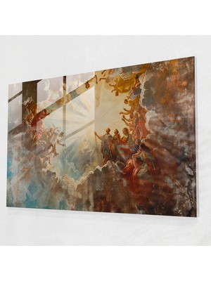 Painted Anarchy Barok Stil Resim Cam Sanatı - Barok, Modern Sanat, Cam Sanatı, Cam Baskı, 70 x 50 cm