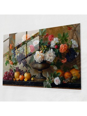 Painted Anarchy Caravaggio Stili Cam Baskı - Caravaggio, Natürmort Sanatı, Caravaggio Stili, Cam Duvar Sanatı, 45 x 30 cm