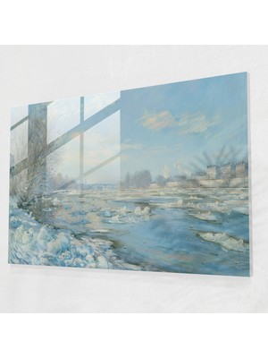 Painted Anarchy Claude Monet Yüzen Buzlu Cam Duvar Dekorasyonu - Claude Monet, Duvar Dekorasyonu, Claude Monet, Cam Duvar Sanatı, 45 x 30 cm