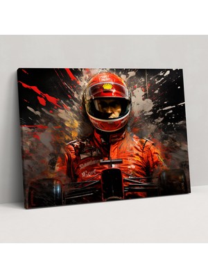 Painted Anarchy Formula 1 Kanvas Tablo - Formula 1, Dijital Elemanlar, Kanvas Tablo, Kanvas Tablo, 50 x 30 cm