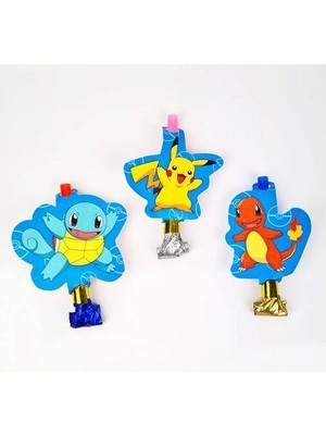 Parti Dükkanım Kaynana Dili POKEMON parti düdüğü 6LI