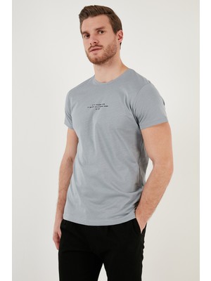Buratti Bisiklet Yaka  Pamuk Slim Fit T Shirt Erkek T Shirt 541IFIT