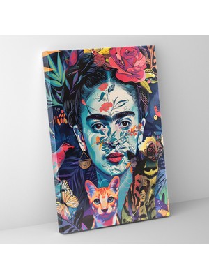 Painted Anarchy Frida Kahlo Style Wall Art - Frida Kahlo 30X50 cm